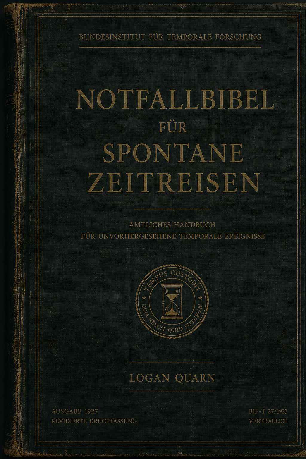 Cover Notfallbibel für spontane Zeitreisen