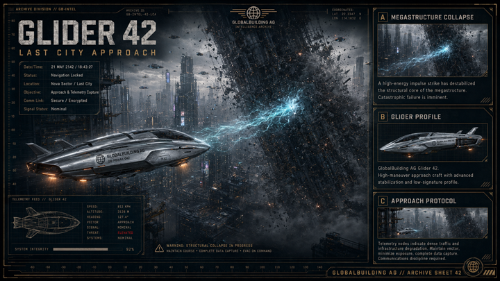 Globalbuilding Glider – Last City Approach wallpaper
